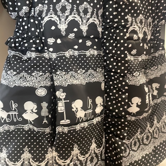 EUC Les Enphants Puffer Coat Sz 6/7 Kids 120/60 detachable hood - Picture 4 of 11